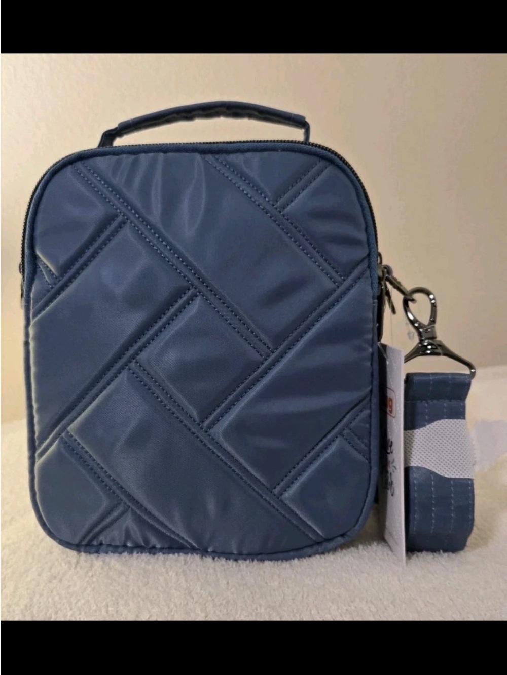 Lug Skeeter Bridge Denim Drift Blue NWT Crossbody Bag Purse dusty blue compact - Picture 5 of 11